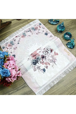 İsme Özel Lüks Hürrem Astarsı Seccade - Pembe 68 X 117 Cm Çok Renkli