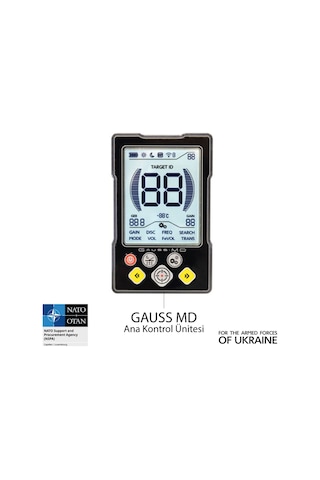 Gauss Md Dedektör Tıger 33x25,5cm + Snıper 25x15cm Başlık Pinpointer + Kulaklık