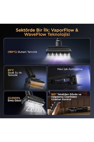 Roborock F25 Ultra Islak Kuru Akıllı Dikey Şarjlı Süpürge