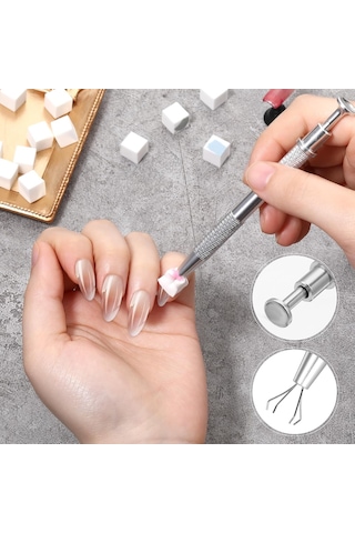 100lü Kalemli Küp Nail Art Ombre Ve Geçiş Süngeri Seti