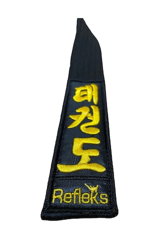Refleks Spor Taekwondo Siyah Kuşak Nakışlı Tekvando Siyah