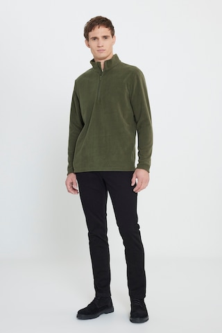 Anti-pilling Tüylenme Yapmayan Standart Fit Bato Yaka Soğuk Geçirmez Sweatshirt Polar Haki