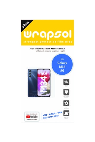 Samsung Galaxy Uyumlu M34 5g Ön Arka Ve Yan Kaplama 360 Derece Film