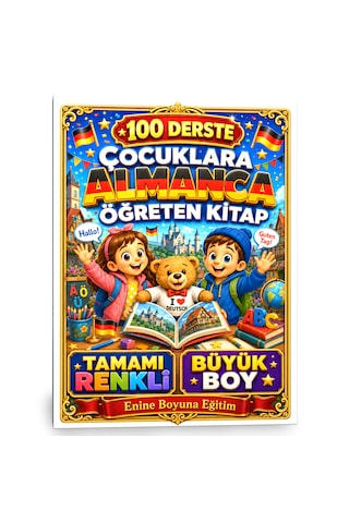 100 Derste Çocuklara Almanca Öğreten Kitap