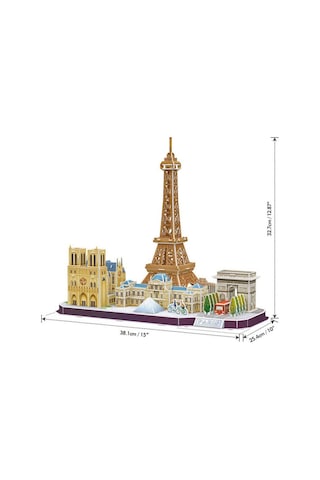 Cubicfun 3d Puzzle 114 Parça City Line Paris Fransa Mc254h