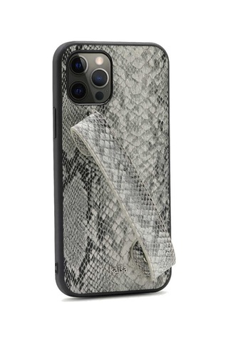 Kajsa Apple Uyumlu iPhone 12 Pro Max Kılıf Kajsa Glamorous Serisi Snake Handstrap Kapak ZORE-218955