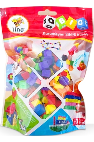 Lino Qbic Kurumayan Sihirli Küpler Kilitli Paket 20gr - 6 Renk