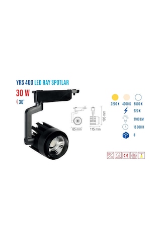 YCL YRS-400B 30W Led Ray Spot Beyaz