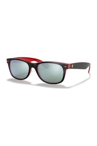 Ray-Ban Rb 2132m F63830 55 Scuderia Ferrari New Wayfarer Unisex Oval Siyah Kemik Güneş Gözlüğü Siyah