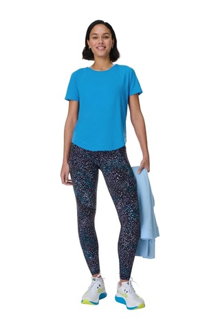 Sweaty Betty Sweaty Betty Breathe Easy Kadın Mavi Tişört 5131 Mavi