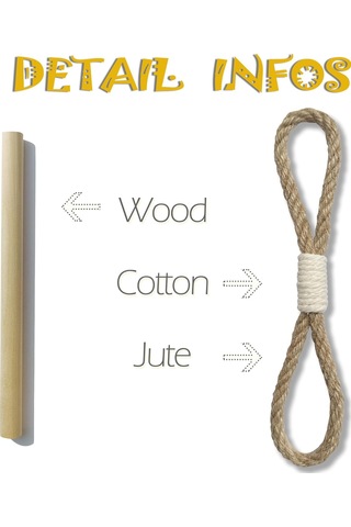 Perde Bağları Rustik Perde Askıları, Çiftlik Evi Esintili Perde Askıları, Ahşap Tokmaklı Jüt Halat, Doğal Bohem Dekor Şık Perde Askıları Diğer