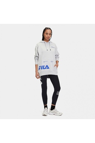 Gri Fila Kapşonlu Sweatshirt Embroidery Detail Su411113 Gri