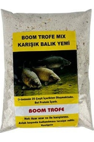 Balık Yem Katkısı Mıx Bom Trofe Paket 850g Sarı