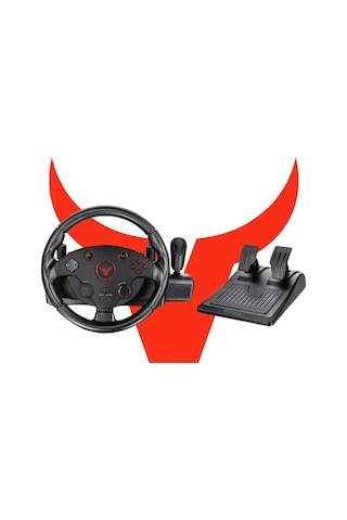 Profesyonel Yarış Direksiyon Seti 270 Hissiyatlı Pedallı Tak Çalıştır Multifonksiyon Racing Wheel