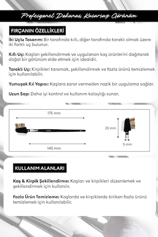 Kaş & Kirpik Fırçası Cre'ars Eyelash & Brow Brush 125