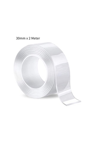 Teltree "yeniden Kullanılabilir Nano Çift Taraflı Bant - İz Bırakmayan, Yıkanabilir, Güçlü Yapışma 3cmx2m " Diğer