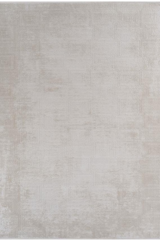 Gabardin Halı Omega 381a Serisi Triko Akrilik Salon Oturma Yatak Odası Halısı Krem