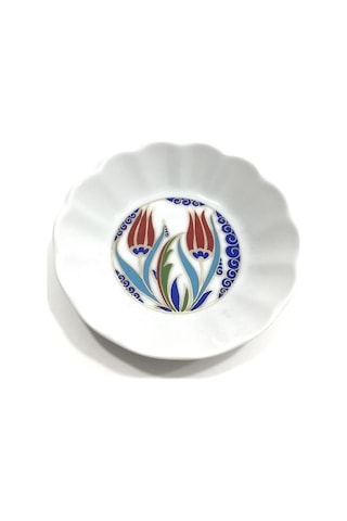 Porland Porselen 6'lı 127912 Lalehan Çay Tabağı Beyaz