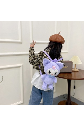 Dishykooker Çocuk Peluş Sırt Çantaları Kawaii Karikatür Anime Dolması Oyuncaklar Peluş Çanta Doğum Günü Hediyeleri Için