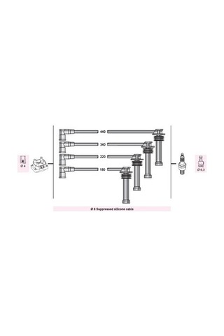 Buji- Kablosu Focus I 1400-1600 2000-04 Fiesta 1200-1400 Netex Ntx Sp05 527