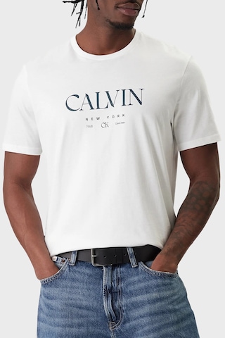 Calvin Klein Erkek T Shirt Lv04re807g Yaa Beyaz Beyaz