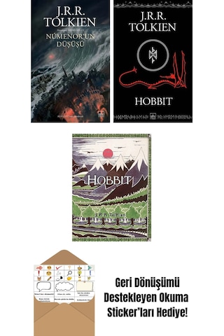 Númenor Un Düşüşü + Hobbit Siyah Kapak + Hobbit Özel Ciltli Baskı
