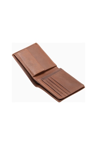 Farmhood Nashville Deri Erkek Cüzdan, Rfıd Korumalı, 13 Cm, Lüks Açık Kahverengi