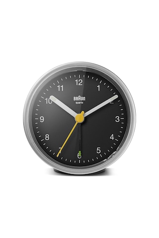 Braun Bc12sb Gümüş-siyah Klasik Analog Alarmlı Masa Saati Brn.bc12sb