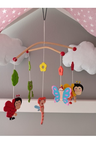 Balık Hediyelik Bebek Beşik Süsü Dönençe Organik Dekorasyon Montessori - 2003