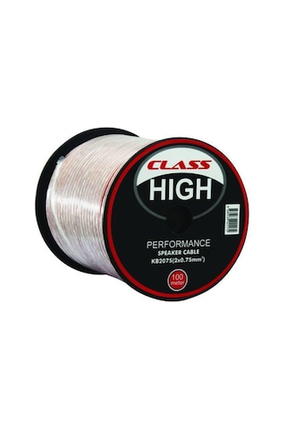 CLASS HİGH KB-2075 2X0,75 MM 100 METRE  HOPARLOR KABLOSU