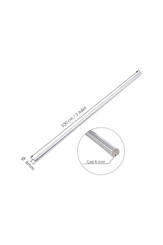 Paslanmaz Çelik Çubuk Yuvarlak Krom Mil 6 Mm 438454812