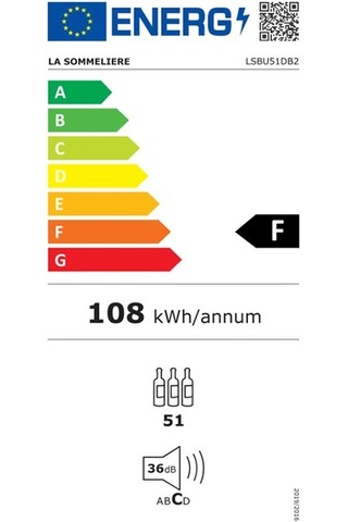 La Sommeliere LSBU51DB2 51 Şişe Siyah Şarap Dolabı