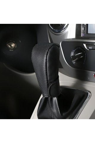 Dancemonkey Pu Deri Araba Vites Topuzu Nefes Alabilir Kaymaz - Kahverengi / Siyah Kahverengi Siyah