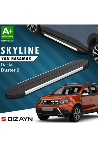 S-dizayn Dacia Duster 2 Skyline Aluminyum Yan Basamak 183 Cm 2018-2023 A+ Kalite