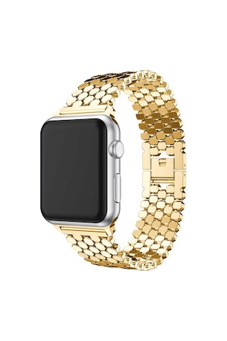 Kilifone - Apple Uyumlu Watch 40mm - Kordon Metal Kordon Krd-30 - Rose Gold
