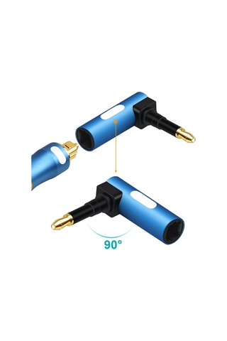 Dijital Ses Bağlantısı İçin 3.5mm Mini Fiber Adaptörlü 90 Derece Optik Ses Kablosu