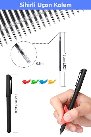 Harfleri ve Sayıları Yazmayı Kolayca Öğreten Kitap Sihirli Uçan Kalemli Oluklu (Kabartmalı) Kitap Dikkat Atölyesi Yayınları