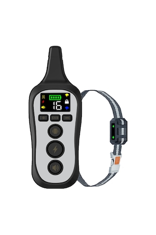 Qingmipy Uzaktan Kumandalı Köpek Eğitim Tasması - Şok Ve Ultrasonik Fonksiyonlu Profesyonel Köpek Eğitici