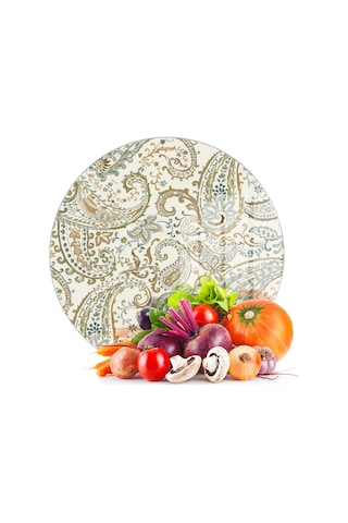Decovetro Cam Kesme Tahtası Ve Sunumluk Yuvarlak Şal Desenli 30 X 30 Cm Çok Renkli Decovetro Cam Kesme Tahtası Ve Sunumluk Yuvarlak Şal Desenli 30 X 30 Cm Çok Renkli