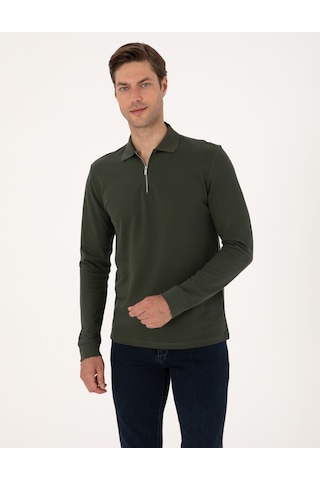 Pierre Cardin Erkek Koyu Yeşil Sweatshirt 50314046-vr079 Koyu Yeşil
