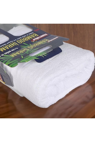 Premium Bambu İhram Ve 5 Parça İhram Umre Hac İhtiyaç Seti Beyaz