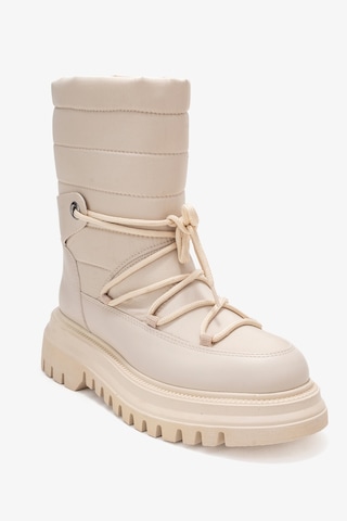 Luvishoes Weld Bej Cilt Kadın Kar Botu Bej