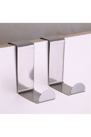 Mutfak Banyo Havlu Bornoz Askısı Kapı Arkası Metal Askı 2 Adet 4cm-2cm Çok Renkli