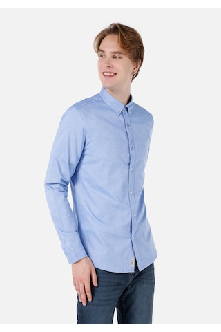 Colin's Colins Slim Fit Shirt Neck Düz Erkek Mavi Uzun Kol Gömlek Cl1048576 Q1.v1 Blu Koyu Mavi