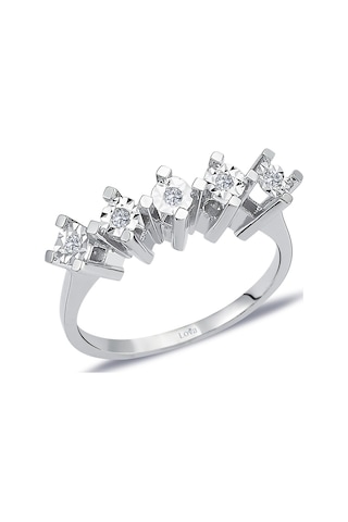 Lova 0,60 Karat Efektli Pırlanta Beştaş Yüzük - 1020450