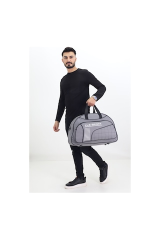 Probag Gri Spor Ve Seyahat Ayakkabı Bölmeli, Su Geçirmez, Omuz Askılı Sprocu Çantası Açık Gri