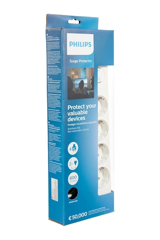 Philips Spn7040wa Akım Korumalı Priz 4'lü 600j 2m 3680w 16a Diğer