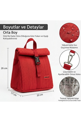Frelso Termal Beslenme Çantası Kırmızı