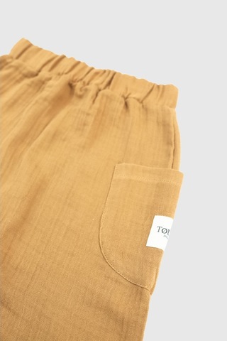 Totzee Cepli Pantolon Camel Kahverengi