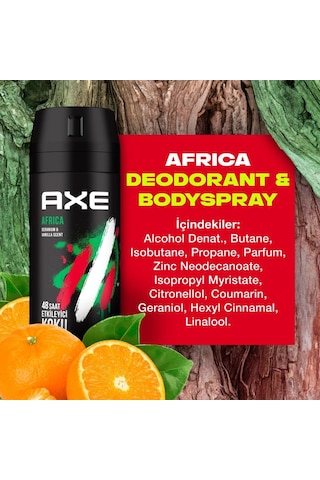 Axe Africa Erkek Deodorant Sprey 150 ML